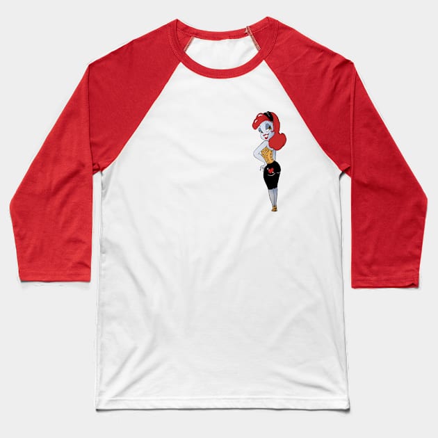 Cinnamon Heart Baseball T-Shirt by Perryology101